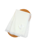 Manta / Cobija en Hilo Blanco para Niño