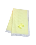Manta / Cobija en Hilo Amarillo para Niña