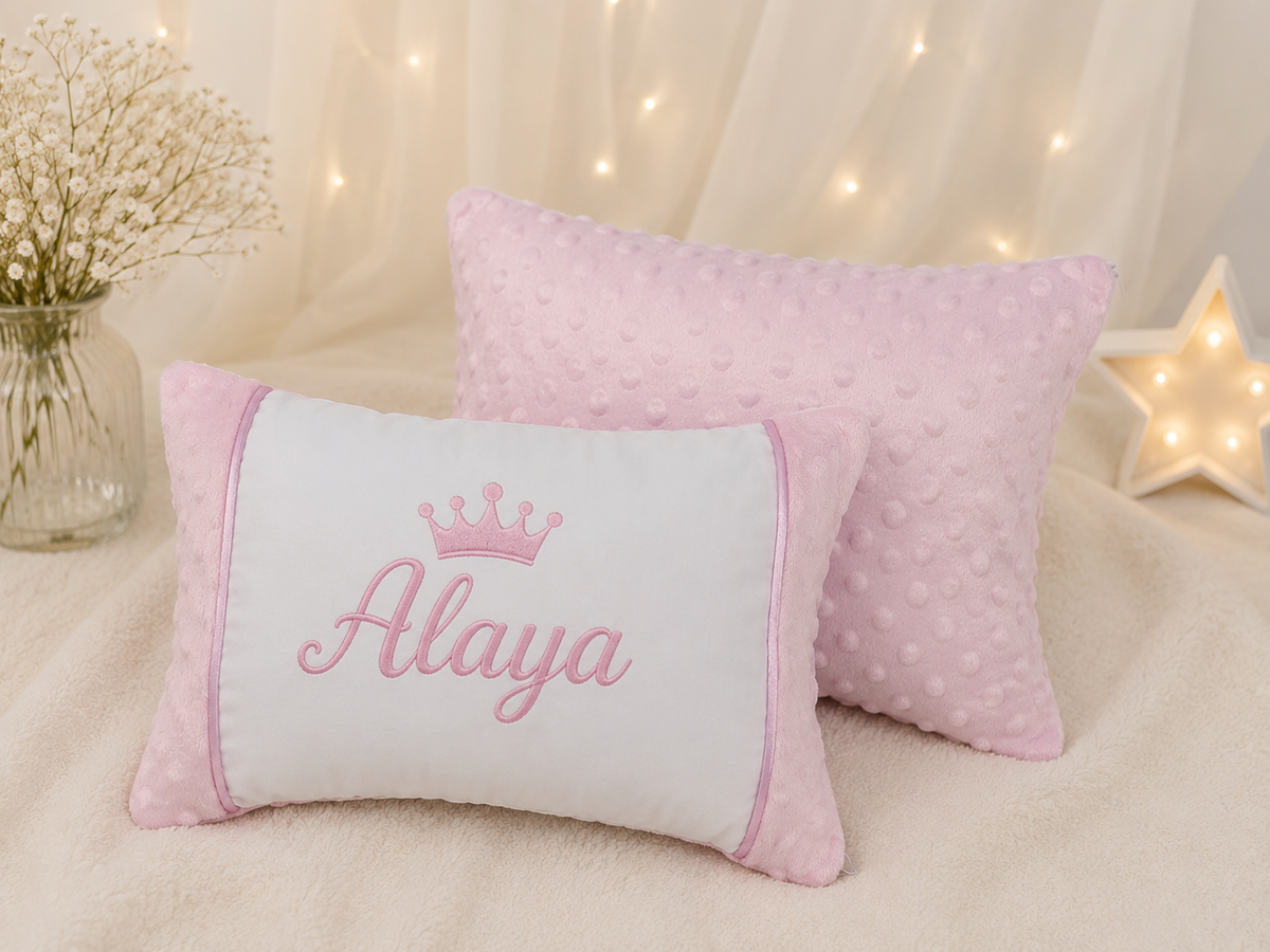 Almohada-Cojín para bebé / Niña Color Rosado