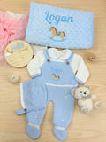 Set DULCE AMOR Largo  / 0-10 Libras/ Celeste