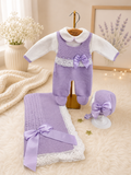 Set DULCE AMOR  Largo enterizo / 0-10 Libras/ Lila