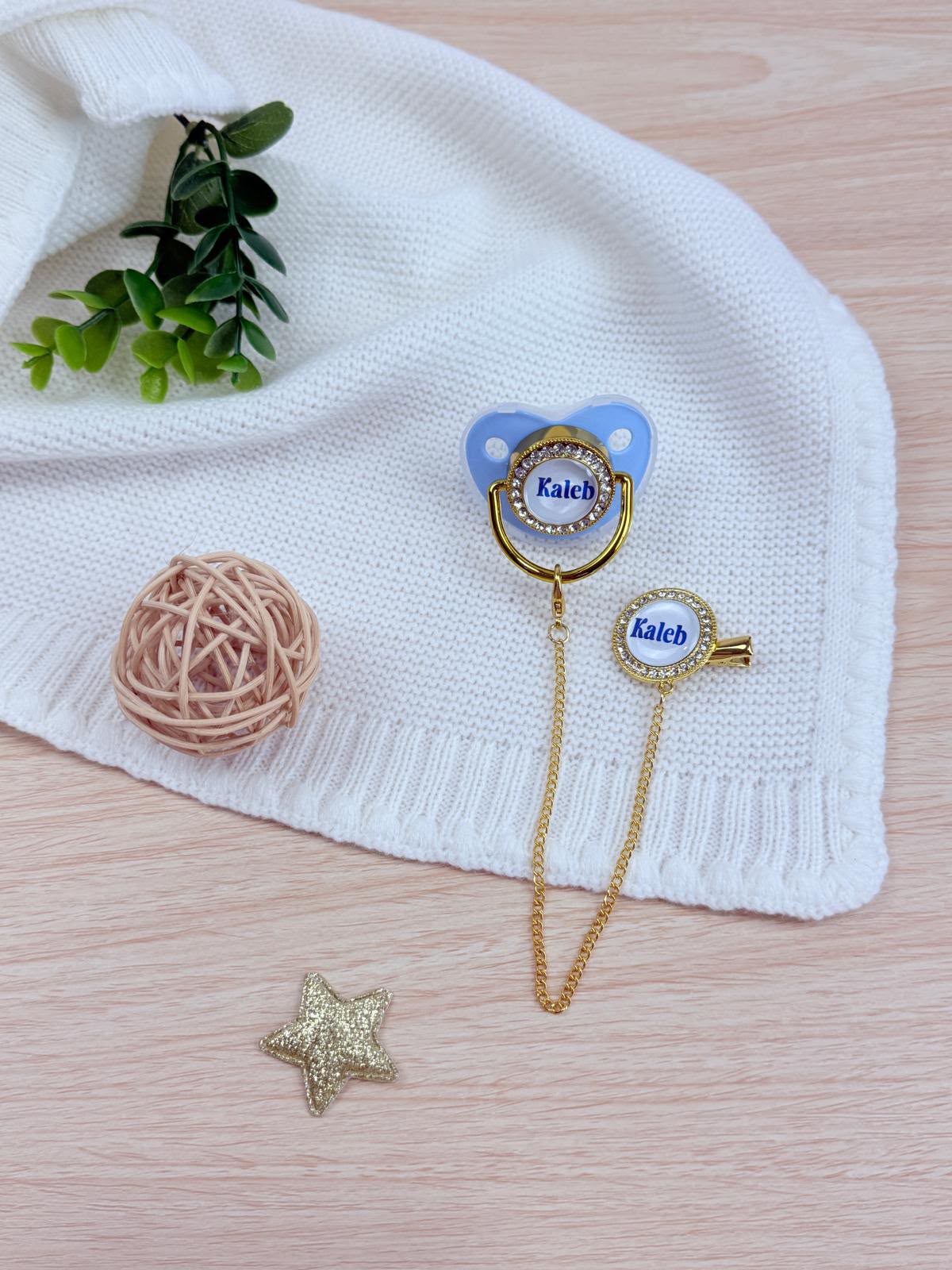 Set DULCE AMOR Largo  / 0-10 Libras/ Celeste