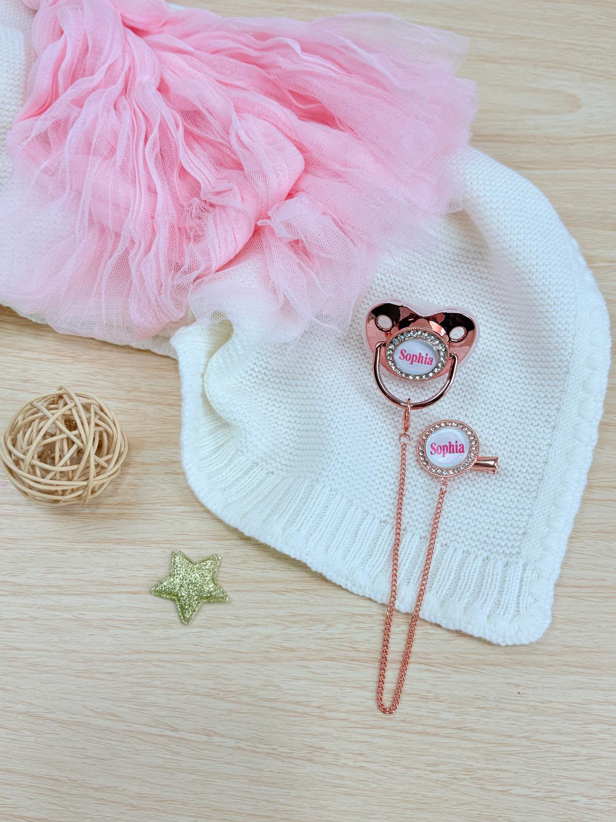 Set DULCE AMOR  Largo enterizo / 0-10 Libras/ Rosa Viejo